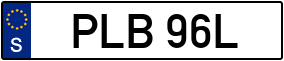 Trailer License Plate